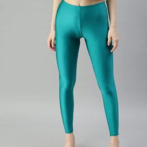 Teal Blue Shimmer Leggings